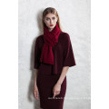 pure cable knit red scarf with high quality